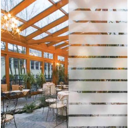 Csíkos homokfúvott hatású fólia