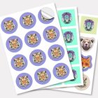 Nyomtatott, formára vágott matricák