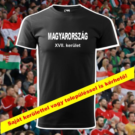 Magyarország  feliratos póló saját kerülettel