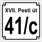 Házszámtábla készítése
