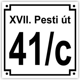 Házszámtábla készítése