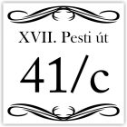 Házszámtábla készítése