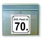 Házszámtábla készítése