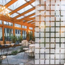 Kockás homokfúvott hatású fólia