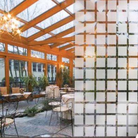 Kockás homokfúvott hatású fólia