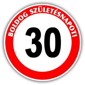 Születésnapi tábla - bármilyen évszámmal kérhető és raktárról, azonnal elvihető.