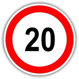 Születésnapi tábla, sebességkorlátozás tábla