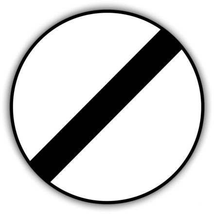 Mozgó járműre vonatkozó tilalom feloldása, közlekedési tábla