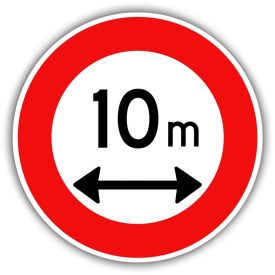 Behajtani tilos KRESZ tábla