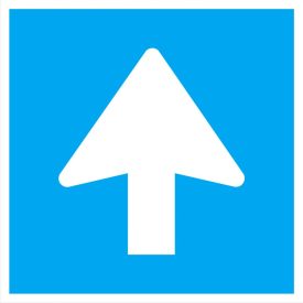 Egyirányú utca KRESZ tábla