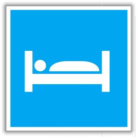 Szálláshely, KRESZ tábla