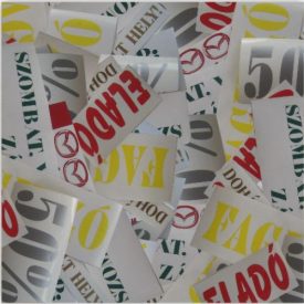 egyedi öntapadó reklám szövegek 