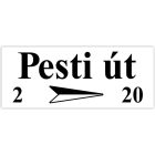 Utcanév tábla készítése