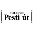 Utcanév tábla készítése