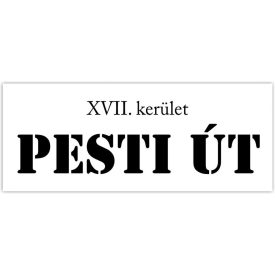 Utcanév tábla készítése