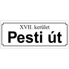 Utcanév tábla készítése